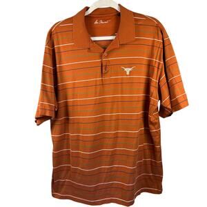 Ben Crenshaw Men's Texas Longhorns Burnt Orange Striped Polo